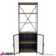 Libreria Brock in legno con cassetti 68x39x183h cm