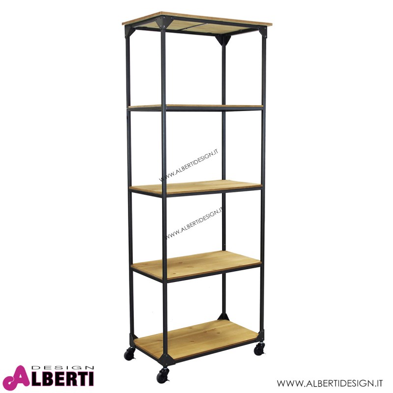 Libreria Britton in legno 64x37,5x169,5h cm