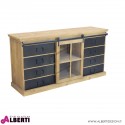 Credenza in legno con cassetti 42,3x147x75h cm