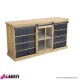 Credenza Cordell in legno con cassetti 42,3x147x75h cm