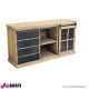 Credenza Cordell in legno con cassetti 42,3x147x75h cm