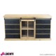 Credenza Cordell in legno con cassetti 42,3x147x75h cm