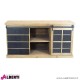 Credenza Cordell in legno con cassetti 42,3x147x75h cm