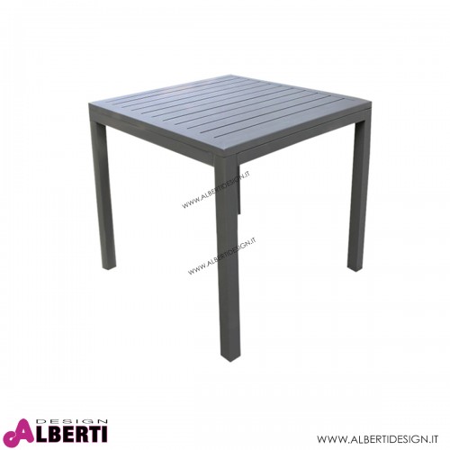 Tavolo per esterno color talpa 80x80x74h cm