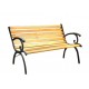 Panca in ghisa e legno Real L126P60H77 cm