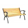 Panca in ghisa e legno Real L126P60H77 cm