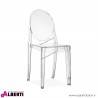 Sedia in plastica trasparente 49x36x90h cm