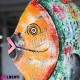 Pesce in ferro colorato L150x110x25 cm
