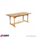 Tavolo rettangolare per esterno con buco per obrellone 180X90X74H cm