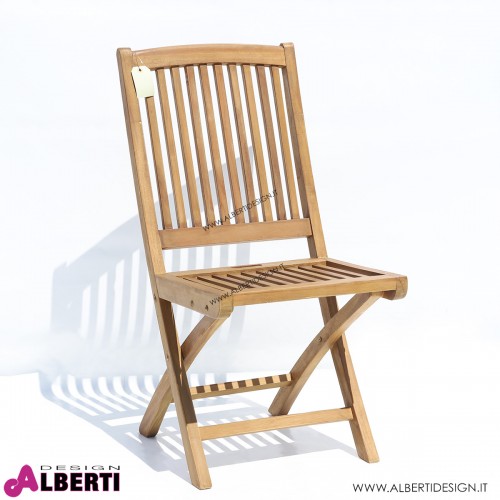 Sedia Pieghevole Standar oleata in teak 43x58x94 cm