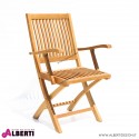 Poltrona Pieghevole STANDAR in teak 55x60h95 cm