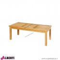 Tavolino da thé in teak rettangolare 120x60xh45 cm