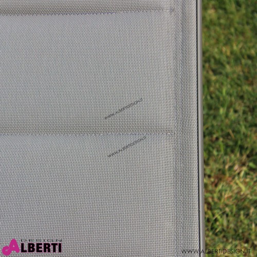 Lettino impilabile color talpa 198x61x34/95h cm