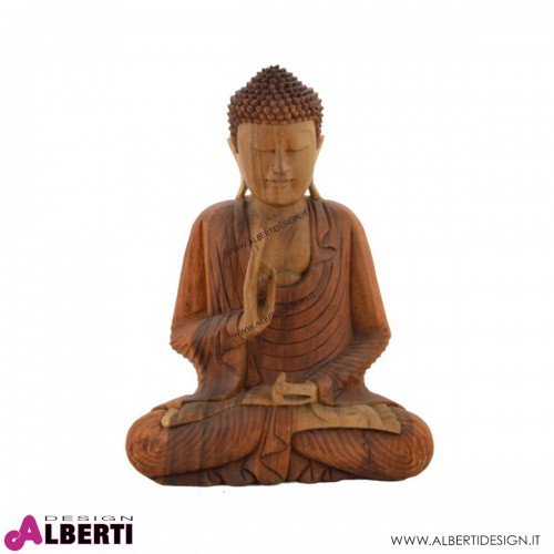 Buddha in legno 35x18x50h cm