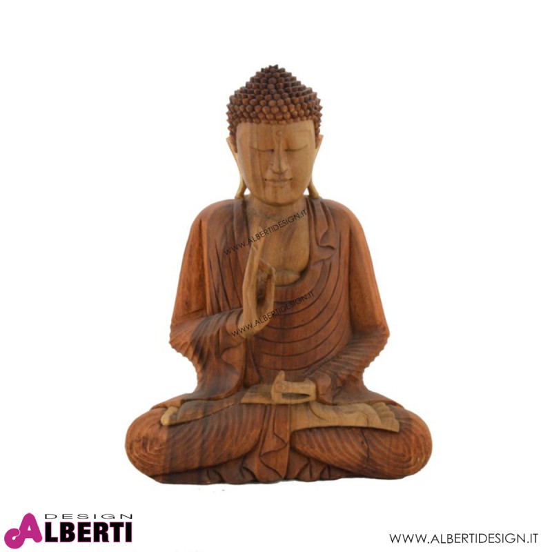 Buddha legno bicolor 35x18x50h cm