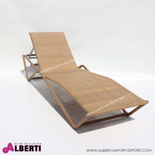 Lettino Contract color quercia con cuscino
