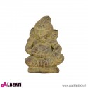 Ganesha gambe incrociate in pietra 13x20h cm