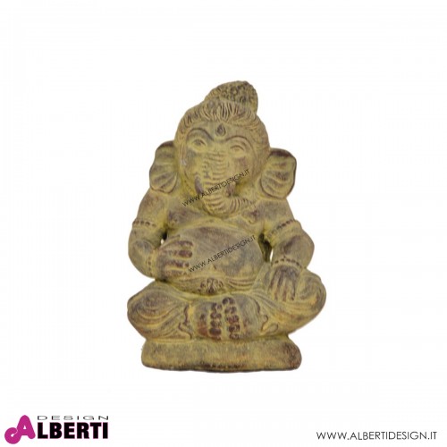 Ganesha gambe incrociate in pietra 13x20h cm