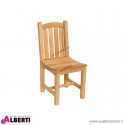 Sedia Brittannia in teak 42x51xh 92cm