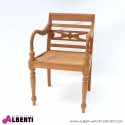 Poltrona Elegance in teak 55x56xh86cm