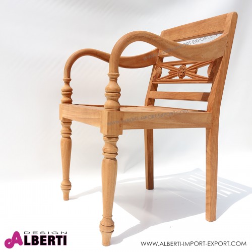 Poltrona Elegance in teak 55x56xh86cm