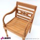 Poltrona Elegance in teak 55x56xh86cm