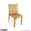 Sedia impilabile Brighton in teak 42x51xh93 cm