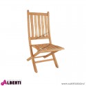 Sedia pieghevole Brighton in teak 47x63xh100cm