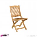 Sedia pieghevhevole Standard in teak 43x58xh88cm