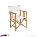 Sedia da regista ROMA in teak e tela 58x53xh88 cm