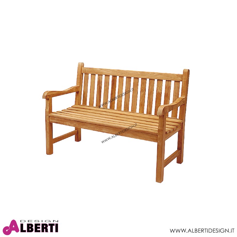 Panca in teak 2 posti Raphael 130x65xH92 cm