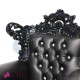 962 BAPOLB^B-EP_b Poltrona FRENCH black/black      ecopelle 100x90xh125