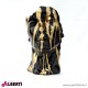 963 PLA870SGOLD_e Testa uomo nera strisce oro L28xP26xH49