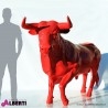 Toro 150x240 rosso in vetro resina