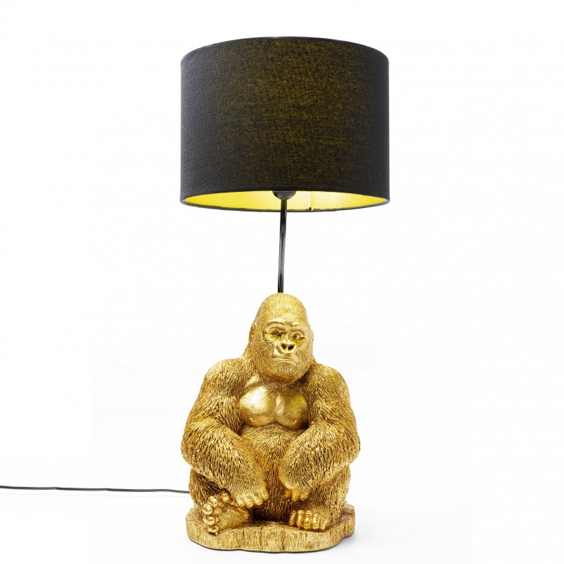 962 KA51796_a Lampada da tavolo Animal Monkey Gorilla oro