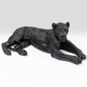 Figura Leone nero disteso | l 113
