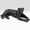 Figura Leone nero disteso | l 113