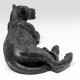 962 KA52818_c Figura decorativa Leone nero 113x 58x40h