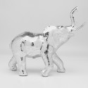 Figura elefante mosaico argento | h 41