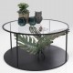 962 KA86125_c Tavolino caff? nero Palms d80x40h