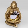Figura decorativa Holding Bowl oro 41cm
