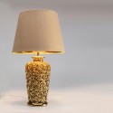 Lampada da tavolo Rose ottone H 56cm