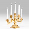 Portacandele oro 39x13x26h
