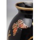 962 KA61766_b Vaso decorato in porcellana con pappagallo D 21x44 cm