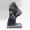 Oggetto decorativo Thinking Gorilla Head 49cm
