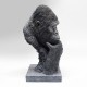962 KA52872_f Oggetto decorativo Thinking Gorilla Head 49cm
