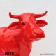 963 PLA124R_c Mucca rossa testa alta 70x205x145
