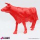 963 PLA124R_d Mucca rossa testa alta 70x205x145