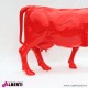 963 PLA124R_f Mucca rossa testa alta 70x205x145