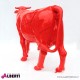 963 PLA124R_g Mucca rossa testa alta 70x205x145